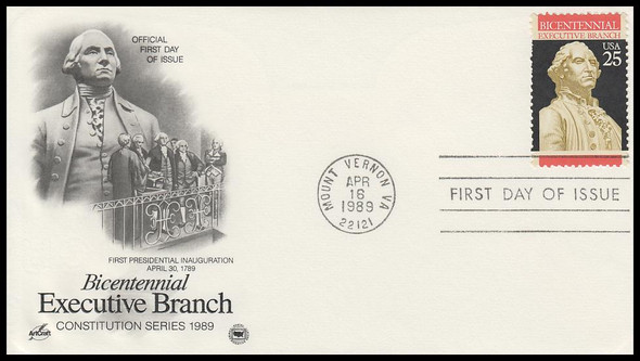 2414 / 25c Executive Branch 1989 Artcraft / PCS First Day Cover