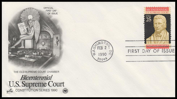 2415 / 25c Supreme Court Constitution 1990 Artcraft / PCS First Day Cover