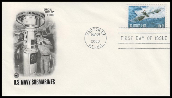 3372 / 33c U.S. Navy Submarine : Los Angeles Class 2000 PCS First Day Cover