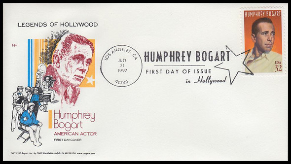 3152 / 32c Humphrey Bogart : Legends of Hollywood Series 1997 House of Farnam First Day Cover
