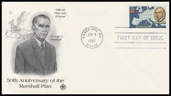 3141 / 32c The Marshall Plan 1997 PCS First Day Cover
