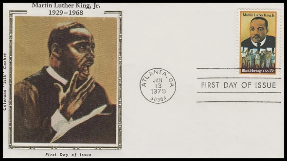 1771 / 15c Martin Luther King, Jr. : Black Heritage 1979 Colorano Silk First Day Cover