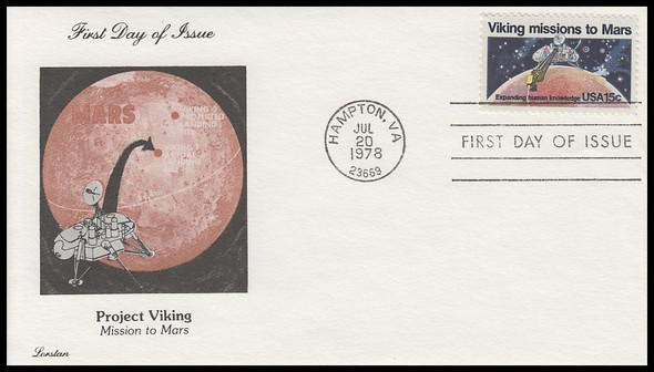 1759 / 15c Viking Missions to Mars 1978 Lorstan First Day Cover