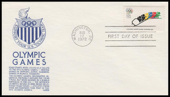 1461 / 8c Winter Olympic Games 1972 Anderson First Day Cover