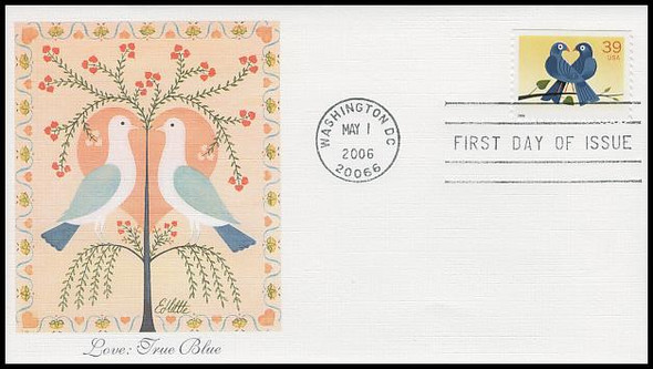 4029 / 39c True Blue Love PSA 2006 Fleetwood FDC