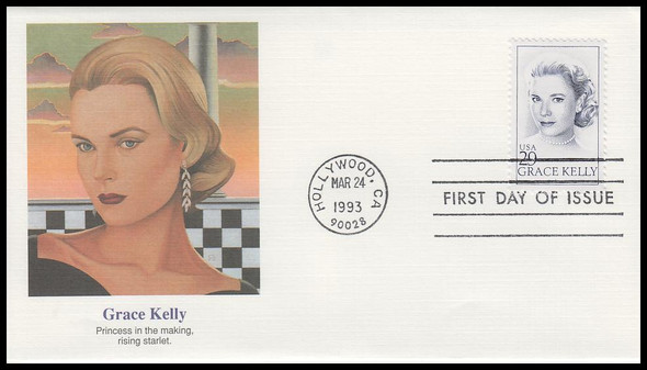 2749 / 29c Grace Kelly : Actress, Princess 1993 Fleetwood First Day Cover 2749 / 29c Grace Kelly : Actress, Princess 1993 Fleetwood First Day Cover