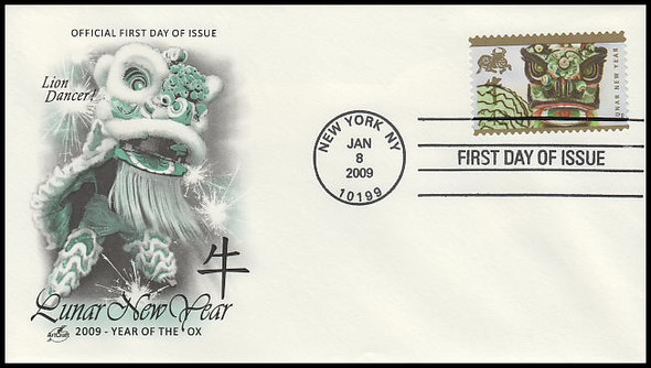 4375 / 42c Year of the Ox : Celebrating Lunar New Year Series Arcraft 2009 FDC