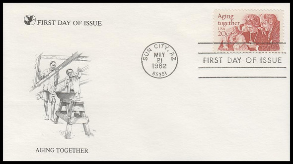 2011 / 20c Aging Together 1982 Reader's Digest First Day Cover