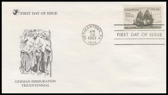 2040 / 20c German Immigration 1983 Reader's Digest First Day Cover