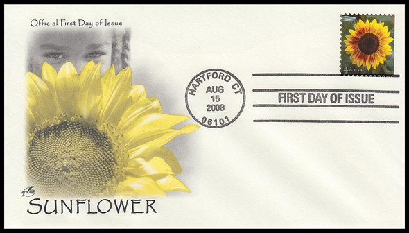 4347 / 42c Sunflower Artcraft 2008 First Day Cover
