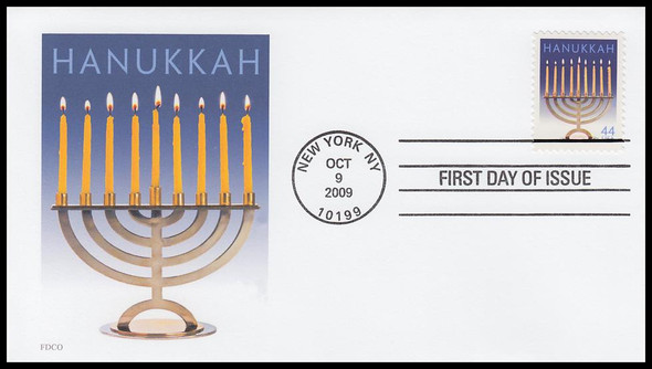 4433 / 44c Hanukkah 2009 FDCO Exclusive First Day Cover
