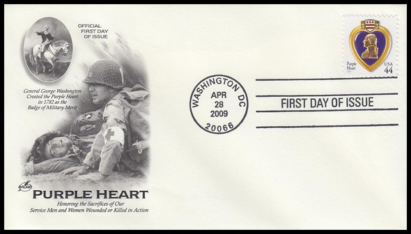 4390 / 44c Purple Heart 2009 Artcraft FDC