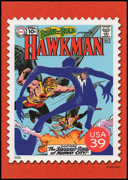 Superman Comic Book Cover : DC Comics Super Heroes Stamp