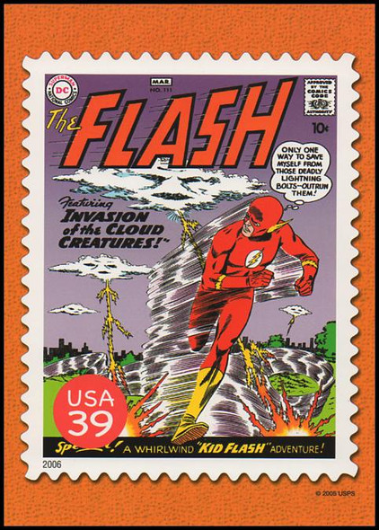Superman Comic Book Cover : DC Comics Super Heroes Stamp