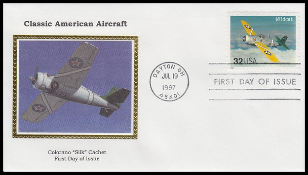 3142a - t / 32c Classic American Aircraft Set of 20 Colorano Silk 1997 FDCs