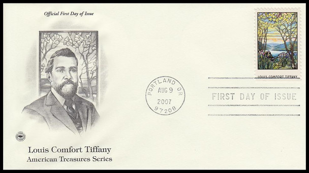 4165 / 41c Louis Comfort Tiffany 2007 PCS First Day Cover
