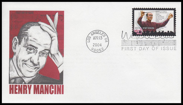 3839 / 37c Henry Mancini : Pink Panther 2004 Artmaster First Day Cover