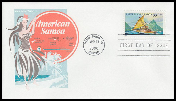 3389 / 33c American Samoa 2000 Artmaster First Day Cover