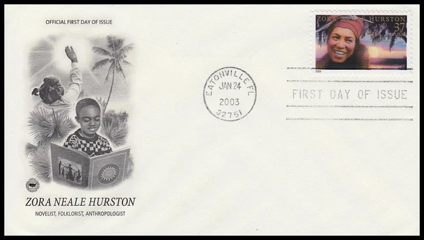 3748 / 37c Zora Neale Hurston 2003 PCS First Day Cover
