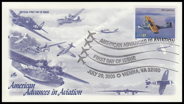 3916 - 3925 / 37c Advances in Aviation ( Vienna, VA Postmark ) Set of 10 Artcraft 2005 First Day Covers