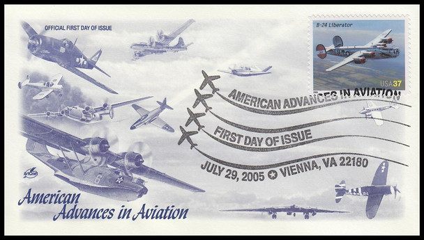 3916 - 3925 / 37c Advances in Aviation ( Vienna, VA Postmark ) Set of 10 Artcraft 2005 First Day Covers