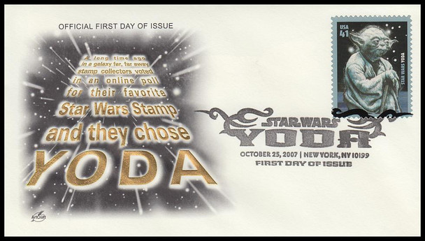 4205 / 41c Yoda : Star Wars 2007 Artcraft First Day Cover