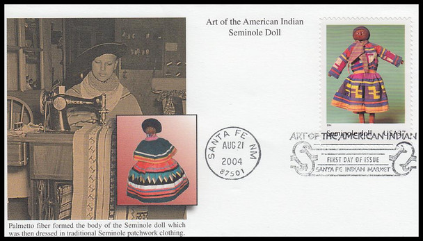 3873 a - j / 37c Art of the American Indian Set of 10 Mystic 2004 First Day Covers