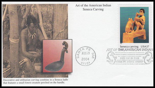 3873 a - j / 37c Art of the American Indian Set of 10 Mystic 2004 First Day Covers