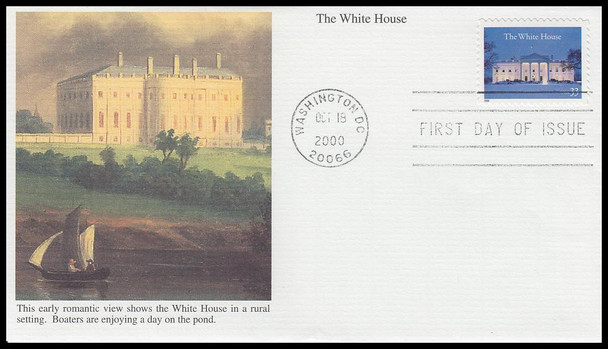 3445 / 33c The White House 2000 Mystic First Day Cover