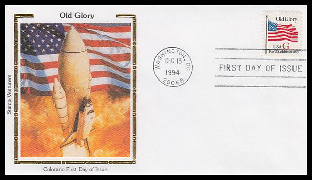 2879 - U633 / Old Glory Various Rates Set of 15 Colorano Silk 1994 First Day Covers