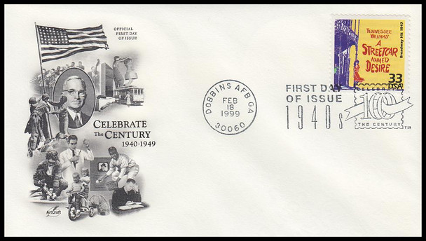 3186a-o / 32c Celebrate The Century ( CTC ) 1940s Set of 15 Artcraft 1999 First Day Covers