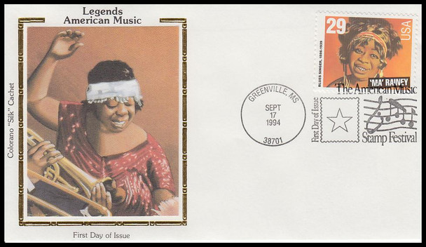 2854 - 2861 / 29c Jazz and Blues Singers Set of 8 Colorano Silk 1994 First Day Covers