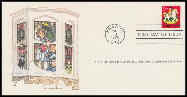 1769 / 15c Child on Hobby Horse : Christmas 1978 Postmasters of America First Day Cover