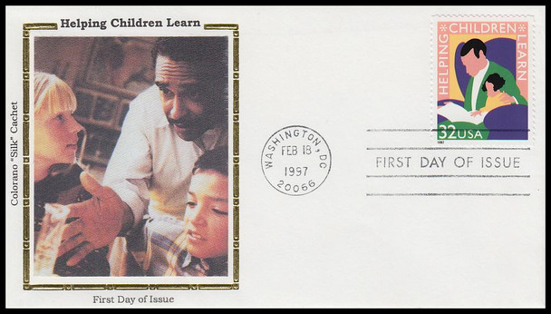 3125 / 32c Helping Children Learn 1997 Colorano Silk First Day Cover