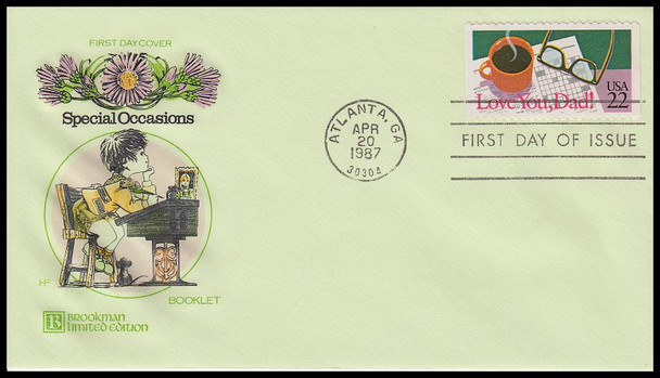 2267 - 2274 / 22c Special Occasions Set of 8 Brookman Limited Edition House of Farnam 1986 FDCs