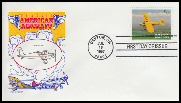 3142a - t / 32c Classic American Aircraft Set of 20 House of Farnam 1997 First Day Covers