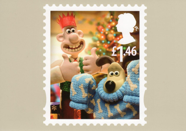 Wallace and Gromit : Christmas 2010 Set of 8 British PHQ Cards #343