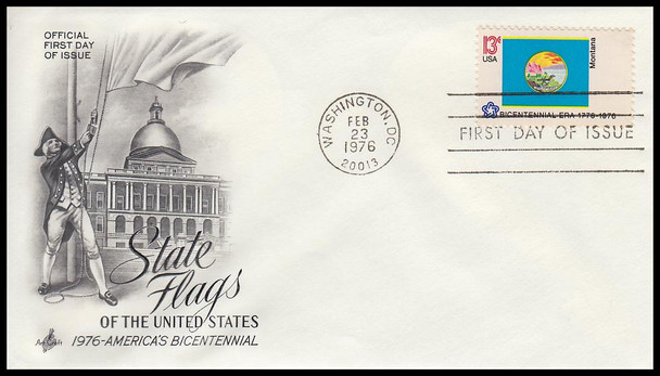 1633 - 1682 / 13c Bicentennial State Flags Set of 50 Artcraft 1976 FDCs