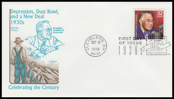 3185a-o / 32c Celebrate The Century ( CTC ) 1930s Set of 15 Artmaster First Day Covers