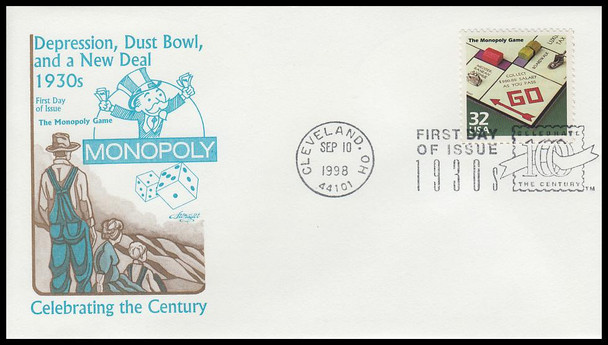 3185a-o / 32c Celebrate The Century ( CTC ) 1930s Set of 15 Artmaster First Day Covers