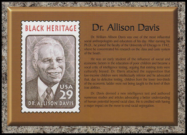 Dr. Allison Davis : Black Heritage Stamp Collectible Jumbo Postcard