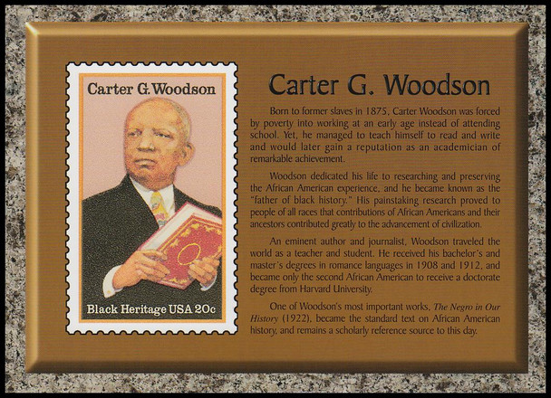 Carter G. Woodson : Black Heritage Stamp Collectible Jumbo Postcard