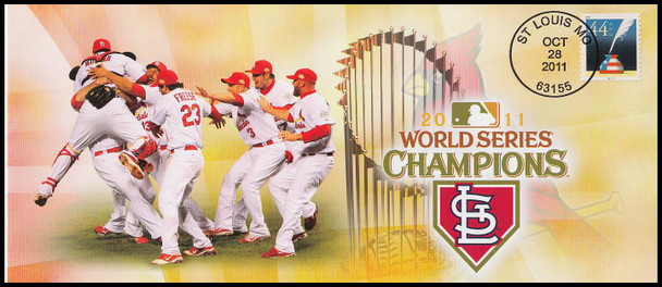 St. Louis Cardinals World Series Champs 2011 Photo File Commemorative Baseball Cover