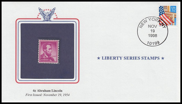 1036 / 4c Abraham Lincoln Encapsulated Stamp PCS Commemorative Cover with Info Card