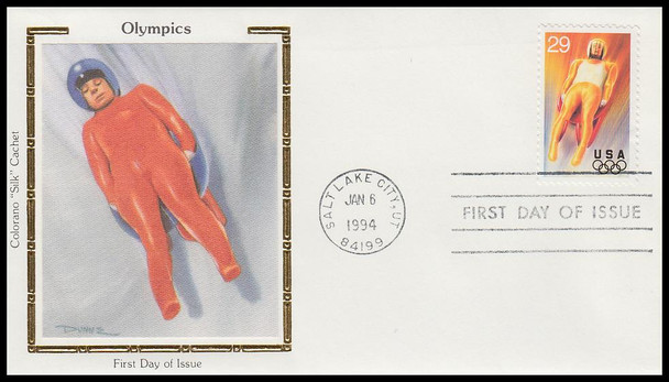 2807 - 2811 / 29c Winter Olympic Games Set of 5 Colorano Silk 1994 First Day Cover