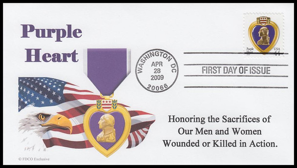 4390 / 44c Purple Heart 2009 FDCO Exclusive First Day Cover