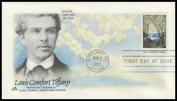 4165 / 41c Louis Comfort Tiffany 2007 Artcraft First Day Cover