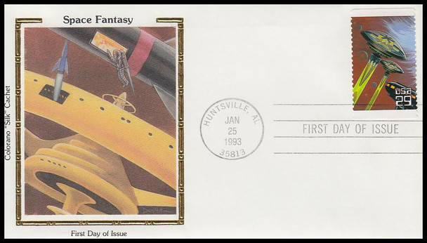 2741 - 2745 / 29c Space Fantasy Set of 5 Colorano Silk 1993 First Day Cover