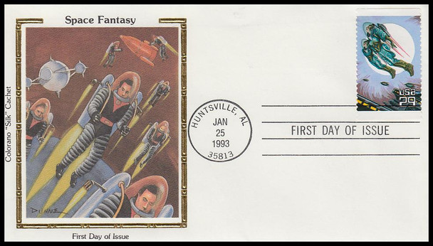 2741 - 2745 / 29c Space Fantasy Set of 5 Colorano Silk 1993 First Day Cover