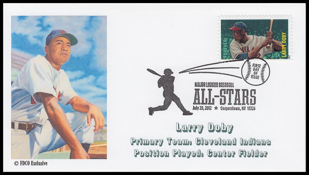 4694 - 4697 / 45c Major League Baseball All-Stars Cooperstown, NY Set of 4 FDCO Exclusive 2012 First Day Covers #2